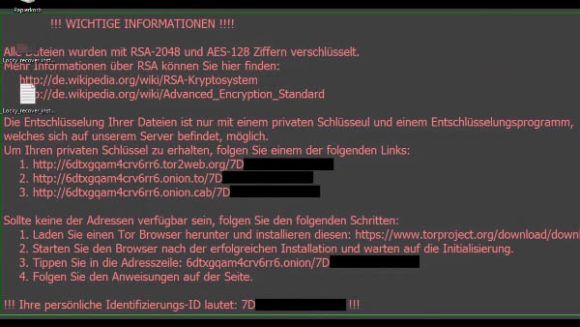 Ransomware “Locky”.