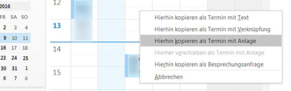 Outlook-Termine aus E-Mails erstellen