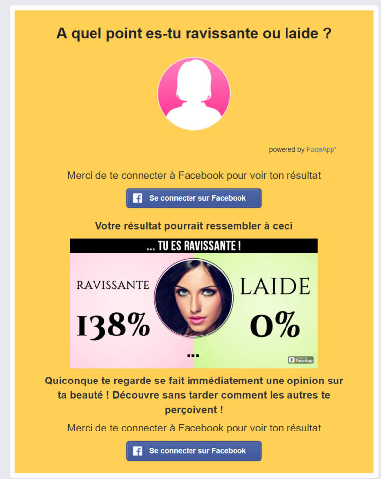 Nametests Facebook