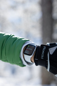 Vue de l’écran d’une Apple Watch